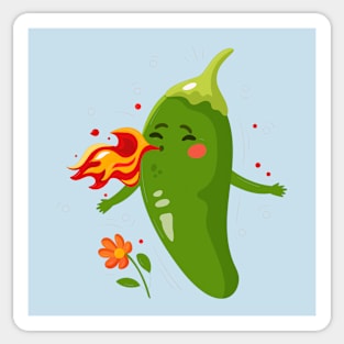 Hot Pepper Fire Sticker